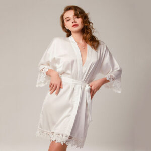 Déshabillé Kimono Femme Blanc