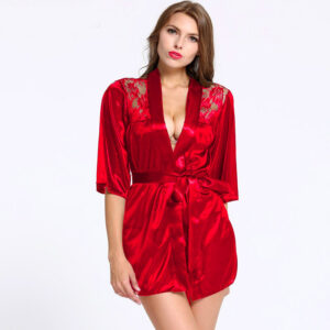 kimono femme nuit court pas cher