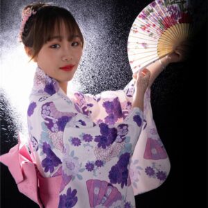 Kimono Femme Robe Longue Japonais