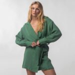 Kimono Gaze en Coton Vert