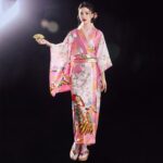 Kimono Japonais Rose femme