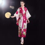 Kimono Japonais Violet Femme