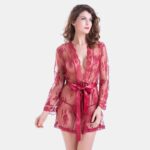 Kimono Peignoir Intime Transparent