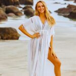 Kimono Plage Femme Blanc