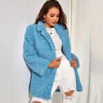 Manteau Femme Hiver Bleu Ciel