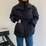 Manteau Mi Long Femme Noir