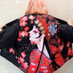 Veste Kimono Geisha Fleurie