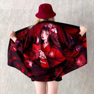 Veste Kimono Geisha Oni Femme