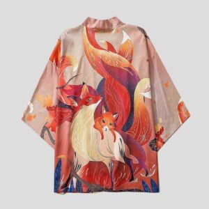 Veste Kimono Renard Femme