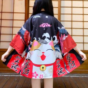 Veste Kimono Japonaise Neko