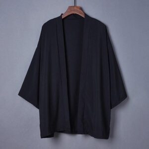 Veste Kimono Noir Femme