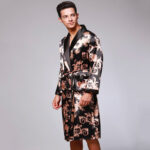 Robe de Chambre Homme Satin Longue