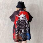 Veste Kimono Skull Femme