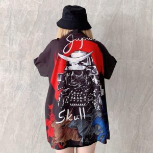 Veste Kimono Skull Femme